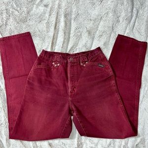 Vintage bareback red Rockies